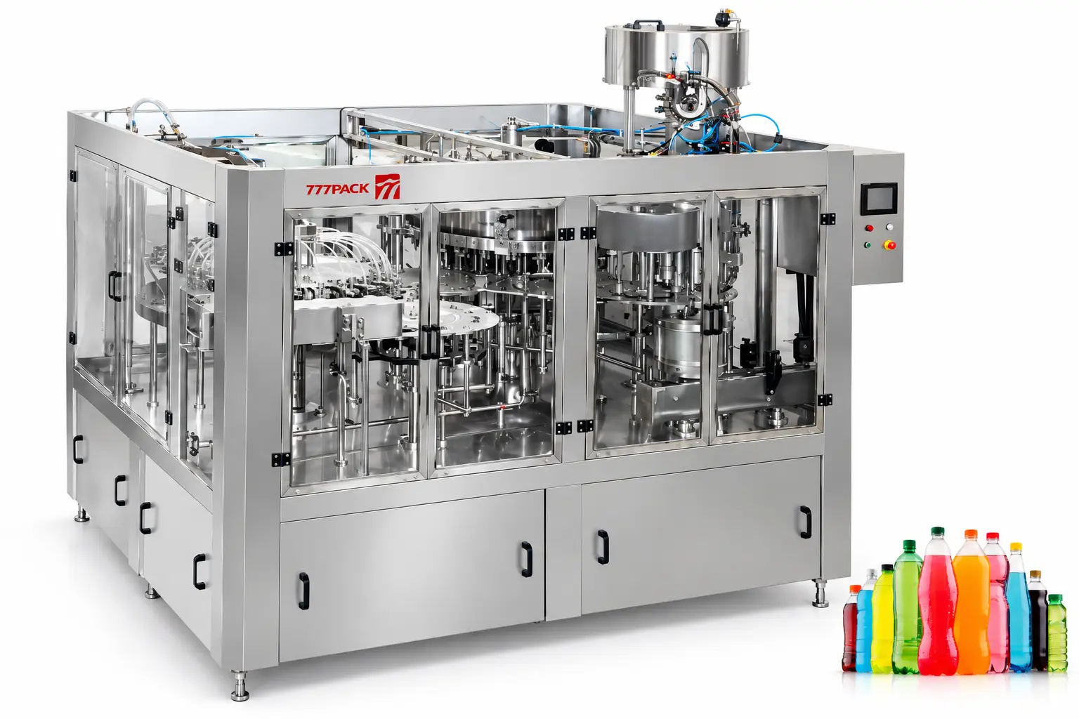 DXGF PET bottle carbonated drink filling machine with beverage bottles