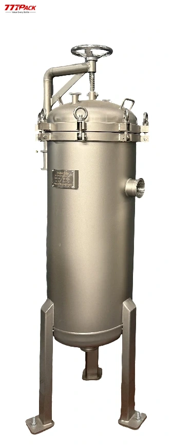 Stainless-steel precision cartridge-filter vessel