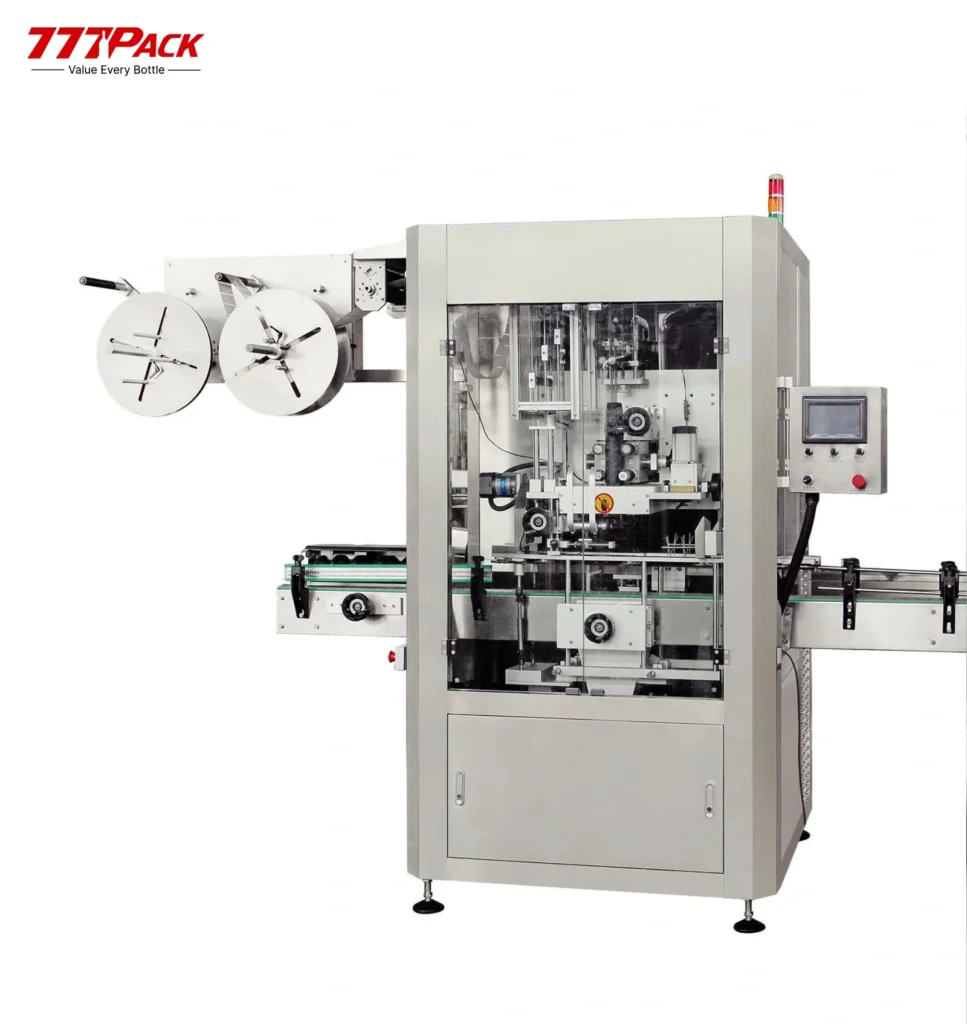 Single-head shrink sleeve labeling machine for bottle-body sleeves